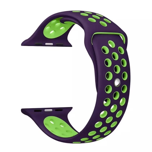 LAST 1! Violet/Green Sport Band For Apple Watch - Picture 2 of 2
